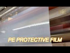 industrial pe self-adhesive protection film, clear, durable, easy to apply, 50gf, cost-effective, sc