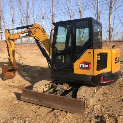 China Used Top Brand Chinese Excavator Sany SY55C Used Hydraulic Excavators For Sale 0.23mÂ ³ for sale