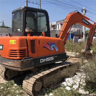 China In China Doosan 2018 Mini Tracked Excavator Used For Sale Models DX55-9C 0.18 CBM for sale