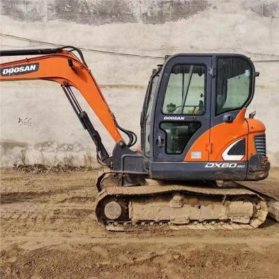 China In China 6 Ton Mini Used Doosan Excavator For Sale Models DX60-9C 0.21 CBM for sale