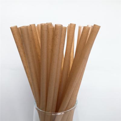 China Bagsasse Sugar Cane Drinking Straw 8mm Disposable Biodegradable Natural 8mm Sugar Cane Fiber Straw for sale