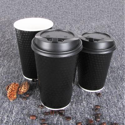 China Yiwu Factory Double Wall Hot Drink Cup Paper Coffee Cups for sale