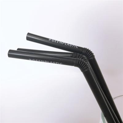 China Customized Disposable 100% Biodegradable PLA Straws Eco Bendable Cornstarch for sale