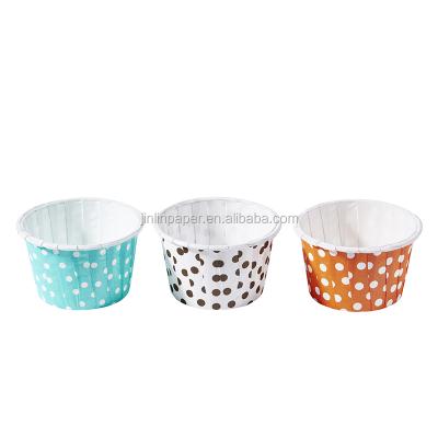 China Homemade Disposable Soufflé Cup Cake Disposable Paper Baking Mold for sale