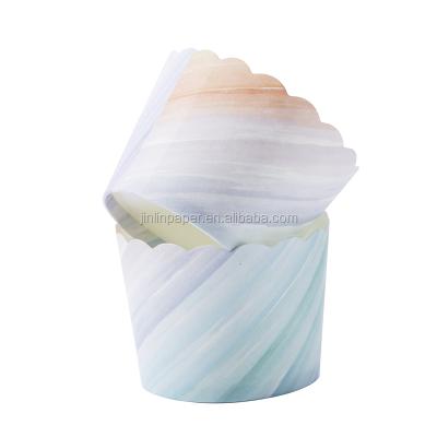 China Customized Disposable Roll Cake Cup Disposable Paper Baking Cup for sale