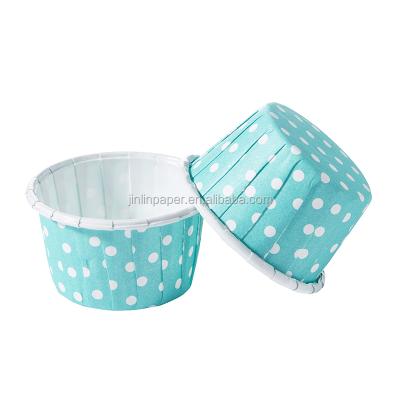 China Food Grade Candy Souffle Cup Oven Safe Baking Cake Cup Disposable Paper Cupcake for sale