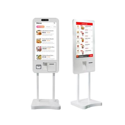 China 21.5 Inch Andorid Indoor Restaurant Self Service Restaurant Kiosk Machine Touch Ordering Kiosk And Cash Register for sale