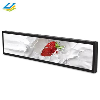 China Metal Media Player Electronics Monitors Crystal Android 4.1 Module Liquid Shelf Led Screen Commercial Stretched Display Bar LCD for sale