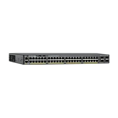 China LAN Base Factory Directly Supply WS-C2960X-48TS-L 10/100/1000Mbps 24 Port Gigabit Network Switch for sale