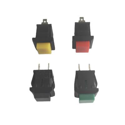 China 12mm NO Momentary NC Red Push On/Push Off Push Button Switch DS-430 for sale