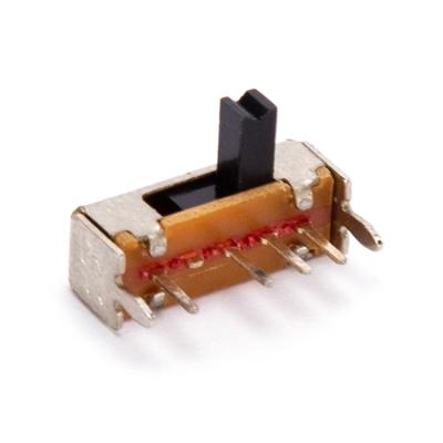 China Slide Contact 2P3T 2A Vertical 125vac Mini Slide Switch from 1P2T SK12D07G4 for sale