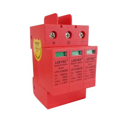 China 3P 1000V DC PV System Surge Protector LY1-1000V CE Certificated DC 3P 40KA for sale