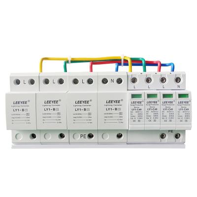 China Class B+Class C Surge Protection Device SPD 25KA+40KA LY1-B+C/4P for sale