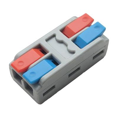 China 0.5-4.0mmÂ ² Push In Conductor Red And Blue Quick Connector Electrical Connector Terminal Cable Connector for sale