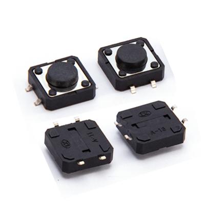 China 12*12*5mm 4 pin tact push button switch mini smt micro tactile switch tact switch 12*12*5mm for sale