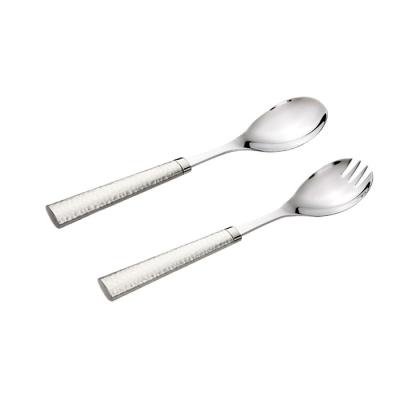 China Durable 2 Hammer Handle Hammer Set Handle Stainless Steel Salad Server Set for sale