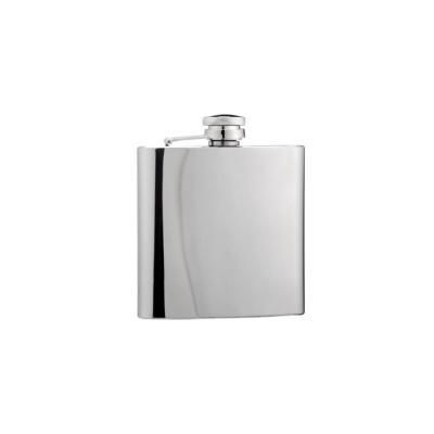 China Hot Sale Traditional 6oz Hip Flask For Travel Stainless Steel Pocket Flask Whiskey Shiny Polished Screw For Men's Gift for sale