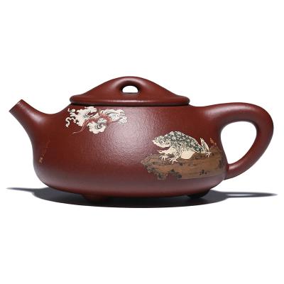 China Sustainable Yixing Purple Sand Section Tea Set Classic Tea Brewer Travel Set Ceramic Tea Zisha Pot Purple Clay Teapot Coffee for sale