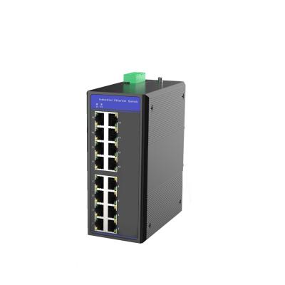 China LACP 16*10/100 Base-TX Ports 3.2Gpbs 10/100 Mbps Industrial Ethernet Switch for sale