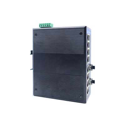 China LACP Hot Sale Customized Dc Power 8 24 Ports 10/100m Oem Industrial Managed Ethernet Switch Sfp for sale