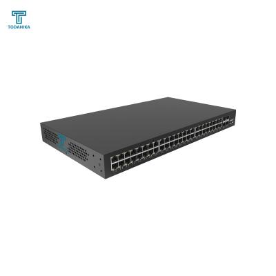 China Delay time <7us 4xGigabit SFP and 48x10/100/1000Base-T Ports 144 Gpbs 10/100/1000M Ethernet Switch for sale