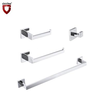 China Sustainable 4 Piece SUS304 Bath Hardware Set Chrome Plating Set Bathroom Accessories Set for sale