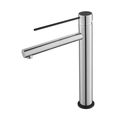 China Modern Single Handle Metered Faucets Deck Mounted Bathroom Sink Faucets Mixer Home Water Taps for sale