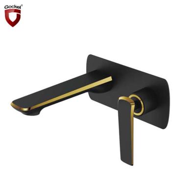 China Metered Faucets Wholesale Hot And Cold Water Bathroom Sink Faucet Brass Single Handle Concealed Mixer Tap for sale