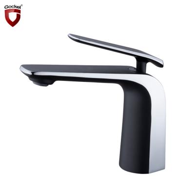 China Modern Metered Faucets Deck Mounted Single Outlet Lead Free Single Handle Body Wash Mixer Taps Brass Bathroom Basin Faucet for sale