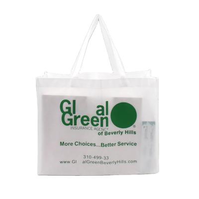 China Custom Order Eco-Friendly Fabric Non Woven Logo Shopping Bag for Exhibition Promotion for sale