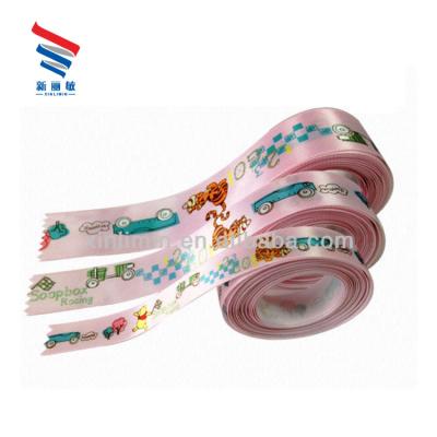 China Low Minimum Custom Printed 3 Inch Satin Ribbon Tape Wired Colour Printer Accessory for sale