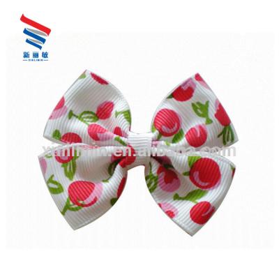 China 100% Polyester Pressed Edge Large Grosgrain Ribbon Bows for Hair Handmade and Decorative for sale