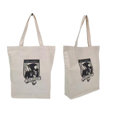 China Custom Logo Shopping Tote Bags with High Capacity and 100% Cotton Canvas Beach Bags for sale