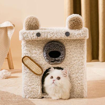 China Winter Removable Cover Kennel House Type Four Seasons Warm Can Be Dismantled And Washed Cat Litter for sale