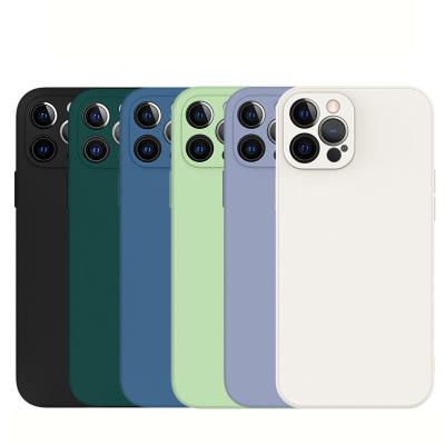 China New 2022 Flexible Liquid Silicone Phone Case Shockproof Cover Mobile Phone Accessories For iPhone X 11 12 pro Max Cases for sale