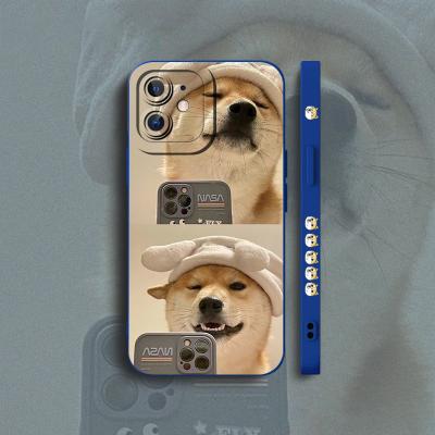 China 2022 Shockproof Green Hat Dog Angel Eyes Soft Liquid Silicone Phone Case Making Machine For I Phone 11 12pro 13mini/8plus/6s/8/xr/xs Max for sale