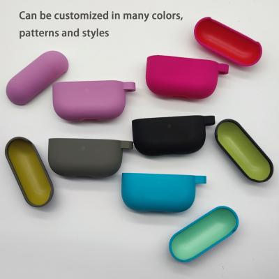 China Common/Luxury/Fashion/Custom 2022 Custom Design Two Color Logo Cover Silicone+PC Inside and Outer Earphone Case for Airpods 1/2/3 generation pro for sale