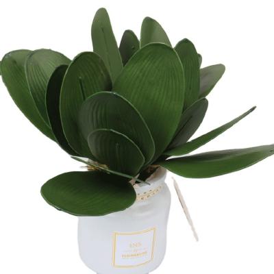 China Fashionable Style Environmental Protection Orchids Flower Decor Butterfly Orchid Artificial Flower Jasmine Leaves for sale