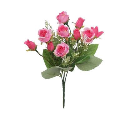 China Artificial Silk+plastic Valentine's Day Roses For Home Wedding Decoration for sale