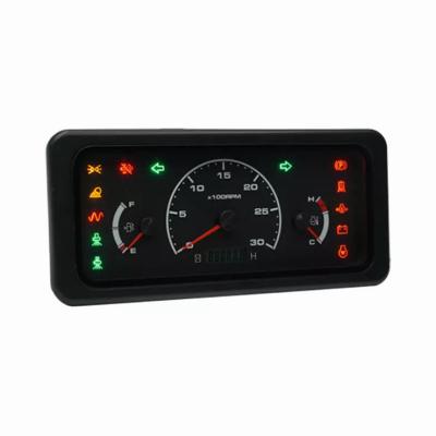 China Digital Tachometer Fuel Level Gauge Plastic Water Temperature Gauge Turning Light Heavy Equipment Group for sale