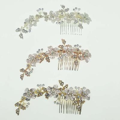 China SHSS2001 Wedding Headband Gold Leaves Wedding Bridal Hair Accessories Hair Combs Beads Bridal Hair Accessories for sale