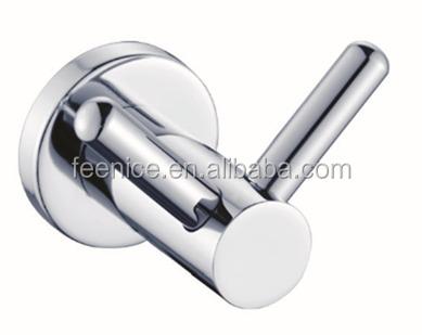 China 2016 New Design Brass Bathroom Accessories In 6 Pcs Set Double Robe Hook FNB216010 for sale