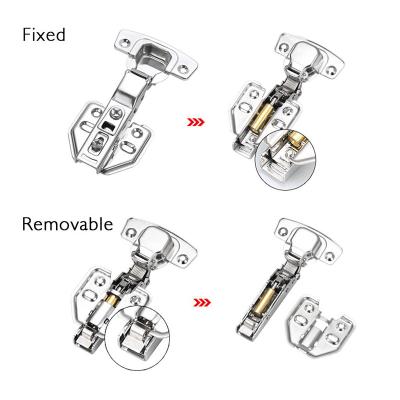 China Stainless Steel Modern Buffer Cabinet Hinges 3D Hydraulic Adjustable Cabinet Hinges Furniture Hardware for sale