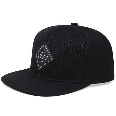 China Wholesale Custom Logo Fashion Hip Hop Baseball Hat Factory Brim Flat Brim Snapback Hat COMMON Front Patch Adjustable Sports Caps 6 for sale