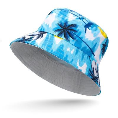 China Hot Selling Character Size Quality Link Matrix Camouflage Printed Reversible Custom Embroidered Logo Bucket Hat Plain Double Sided Cotton for sale