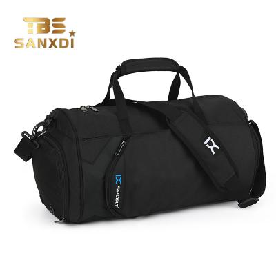 China SANXDI Water Resistant Gym Bags For Men And Women Sports Duffle Bag Nylon Travel Bags Shoe Compartment for sale