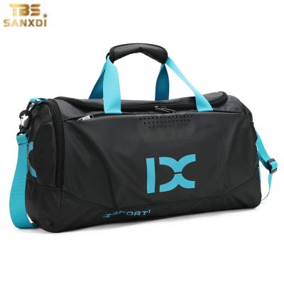 China SANXDI Water Resistant Sublimation Duffle Bag Waterproof Sport Bags For Gym With Shoe Compartment for sale