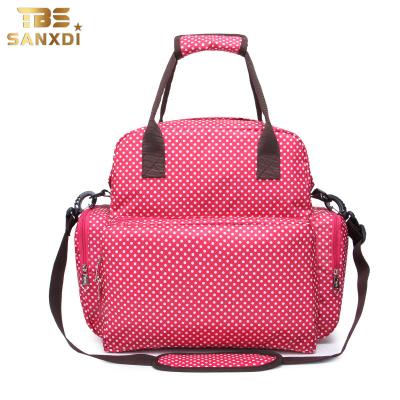 China SANXDI Anti-theft Soft and Breathable Baby Diaper Bag Fashion Diaper Backpack Diaper Bed Bag for sale