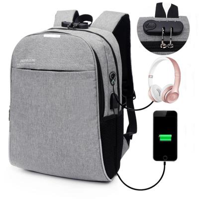 China With USB SANXDI Business Gift For Women Men Anti-theft Travel Laptop Backpack With USB Port Earphone Charging Hole And Lock for sale