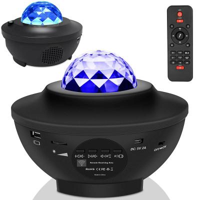 China 2021 Modern Remote Control Multicolor Light Night Light Colorful Music LED Projector Galaxy Star Projector For Baby for sale